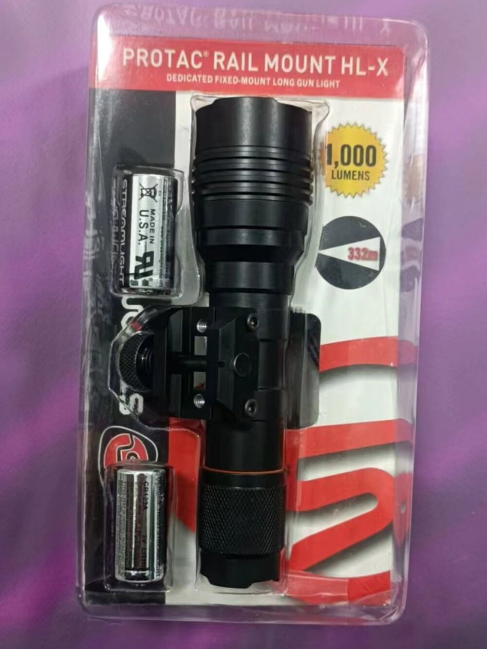 Streamlight 88066 ProTac Rail Mount HL-X, 1,000 Lumens Flashlight Black